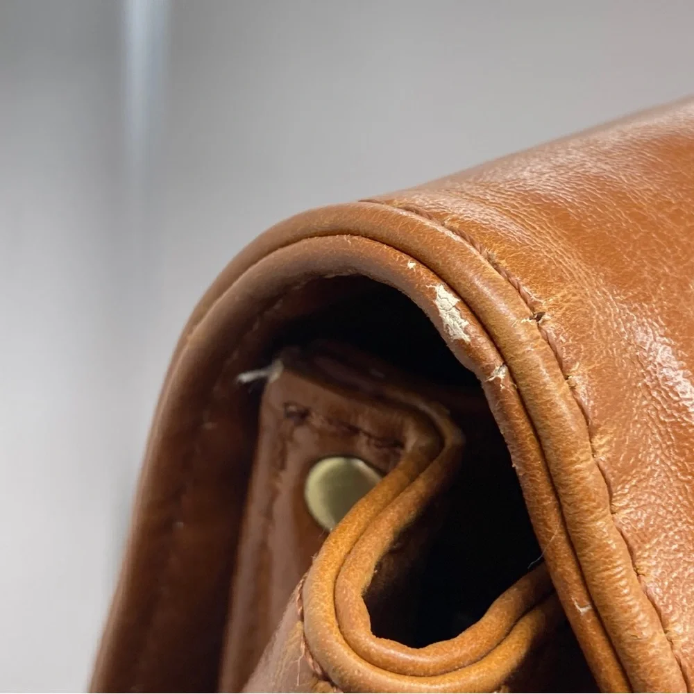 Kelly Moore + A Beautiful Mess Brown Camera Diaper Messenger Bag